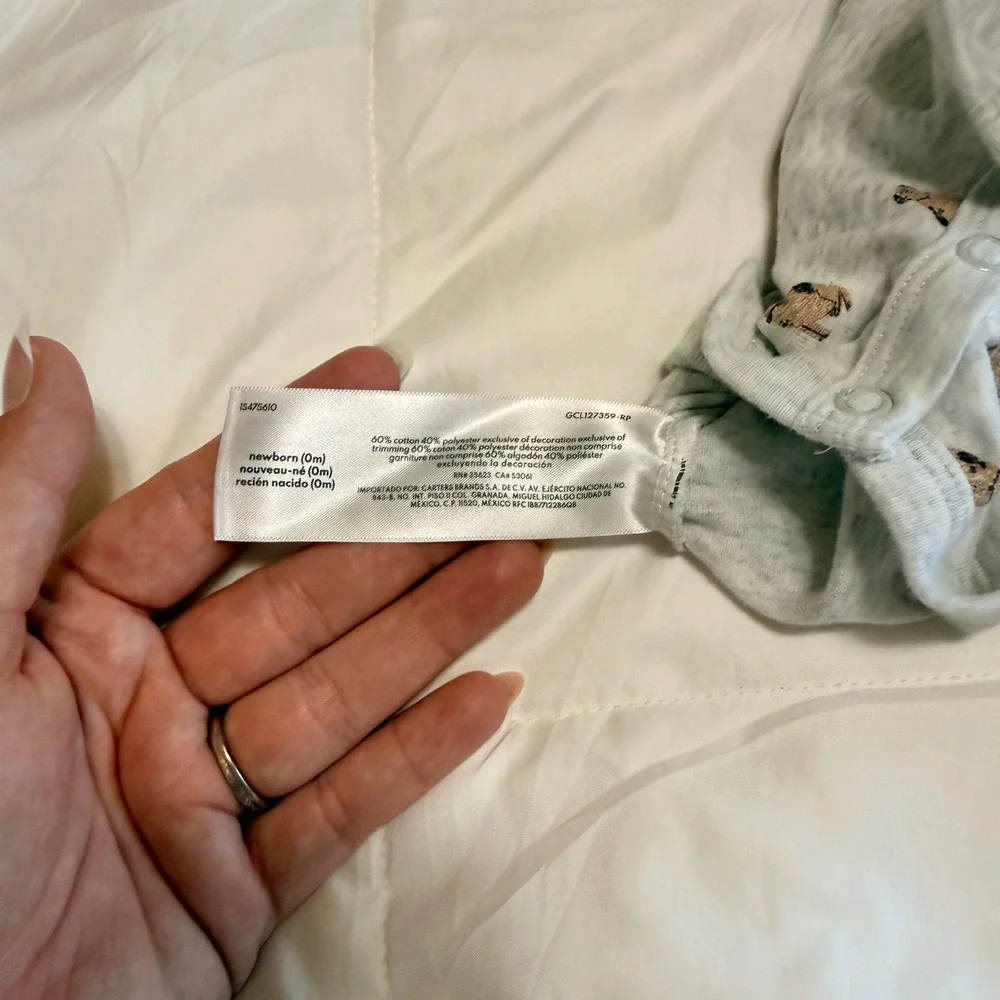 Carters new tags